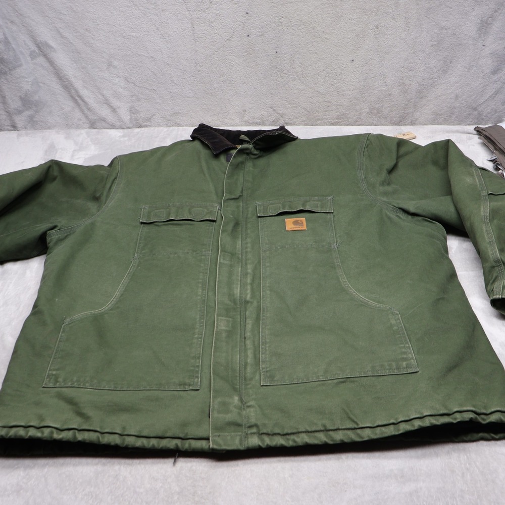 Carhartt Jacket Mens 3XL Tall Green Quilt Lined Rugged Arctic Traditional VTG